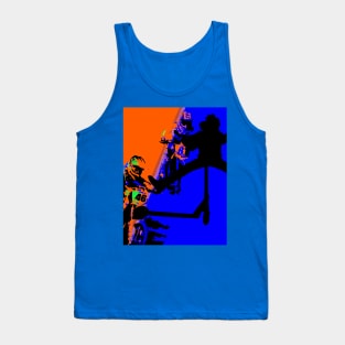 Comin' Through - Motocross Racers and Scooter Boy Tank Top